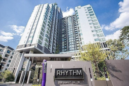 ขาย คอนโด ห้อง Studio ชั้นสูง RHYTHM สุขุมวิท 36-38 24 ตรม. ใจกลางเมือง ใกล้รถไฟฟ้่า