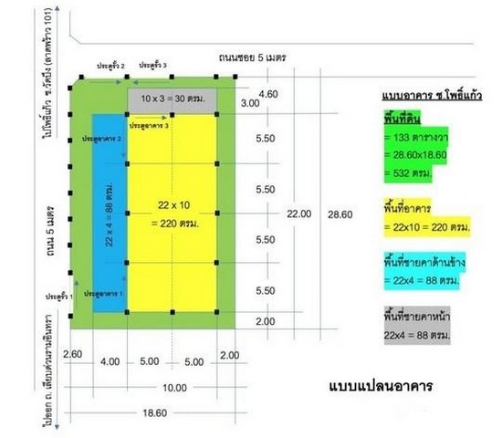 ให้เช่าโกดัง133 ตรว.  220 ตรม ลาดพร้าว 101 โพธิ์แก้ว