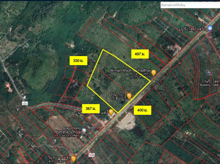 ขาย ที่ดิน ที่ดินอยู่ติดถนนเพชรเกษม ที่ดินขนาดใหญ่ ที่ดิน ประจวบคีรีขันธ์ 97 ไร่ 99 ตร.วา ที่ดินเป็นสวนมะพร้าว