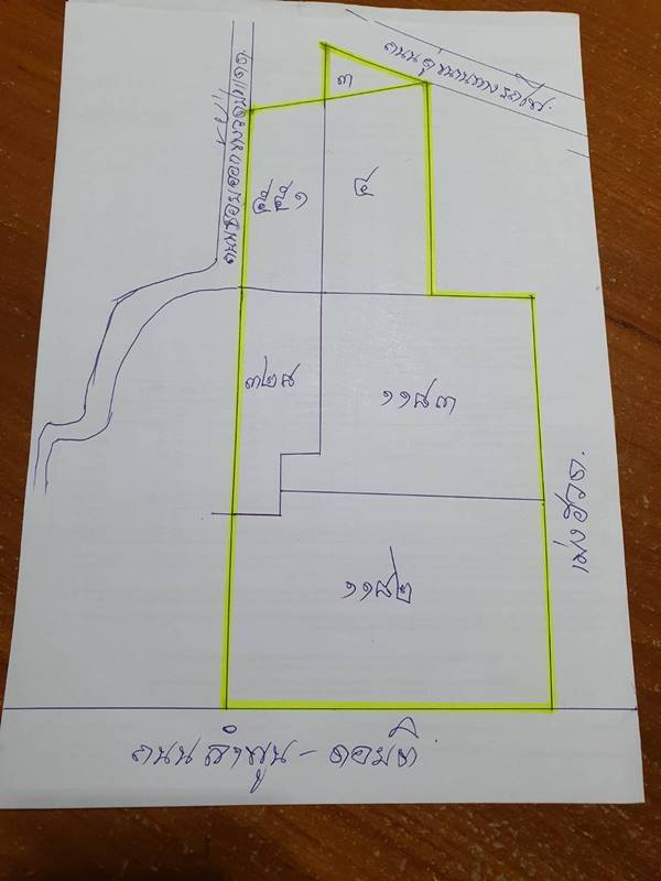 ขายที่ดิน ในเมือง ถนนลำพูน ดอยติ ห่างจาก แยกลำพูน-ดอยติ 2 กิโล เยื้องโกบอลเฮาส์ ลำพูน