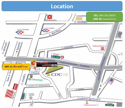 ให้เช่า คอนโด Condo clover ลาดพร้าว 83    ห้องแบบ Duplex มี 2 ชั้น  32 ตรม.