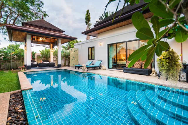 For Rent : Private Pool Villa in Cherngtalay BangJo 3 Bedrooms 2 Bathrooms 138sqw.