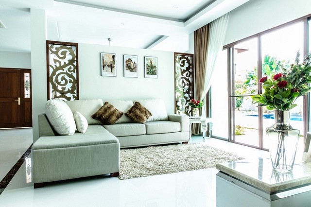 CC 1192  for rent Luxury mansion 3 houses 2 floors with swimming pool Rama 9 ready to move in