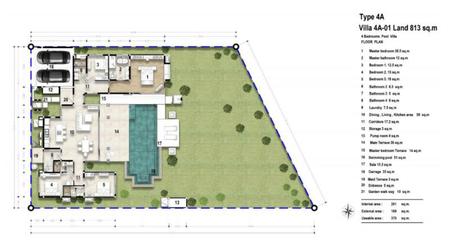 P27HR2106004 ขายบ้าน ภูเก็ต ถลาง เชิงทะเล 4 นอน 4 ห้องน้ำ 813 ตรม. 32.1425 ล้าน