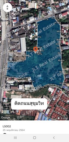 ขายที่ดิน 45-2-75 ไร่ ติดถนนสุขุมวิท ต.บางละมุง อ.บางละมุง จ.ชลบุรี