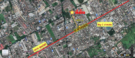 ขายด่วน !! โกดังพร้อมสำนักงานและอาคารพักอาศัย 115 ตรว เอกชัย 64 ใกล้ Big C บางบอน