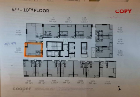 ขาย คอนโด duplex 2 ชั้น ใกล้จุฬา Cooper Siam 51.5 ตรม 1 ห้องนอน เพดานสูง 4.6 ม