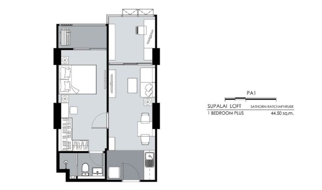 CM03782 ขายดาวน์ คอนโด ศุภาลัย ลอฟท์ สาทร-ราชพฤกษ์ Supalai Loft Sathorn-Ratchaphruek คอนโดมิเนียม ถนนราชพฤกษ์