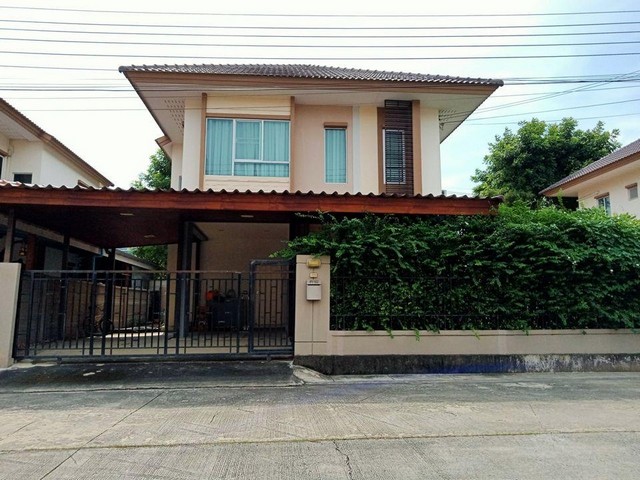 LVNe50688 ให้เช่า บ้านเดี่ยว 2 ชั้น หมู่บ้านพฤกษาปูริ วงจันทร์ มีนบุรี โครงการติดถนนใหญ่