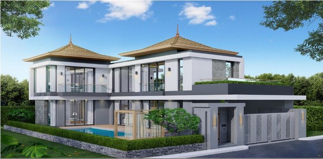 For Sale : Brand New Cherngtalay Luxury Private Pool Villa , 3 bedrooms 4 bathrooms 76sqw