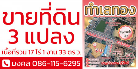 ขาย ที่ดิน แปลงใหญ่ 3โฉนดติดกัน ตรงข้ามที่ว่าการ อำเภอพุทไธสง บุรีรัมย์