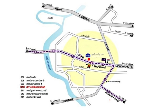 CONDOMINIUM ลุมพินี พาร์ค รัตนาธิเบศร์ – งามวงศ์วาน ราคานี้ดีสุดในย่าน MRT บางกระสอ, Central รัตนาธิเบศร์, Espanade งามวงศ์วาน-แคราย, พันธ์ทิพย์งามวงศ์วาน, The Mall งามวงศ์วาน, โรงพยาบาลนนทเวช, ม.ธุรกิจบัณฑิตย์