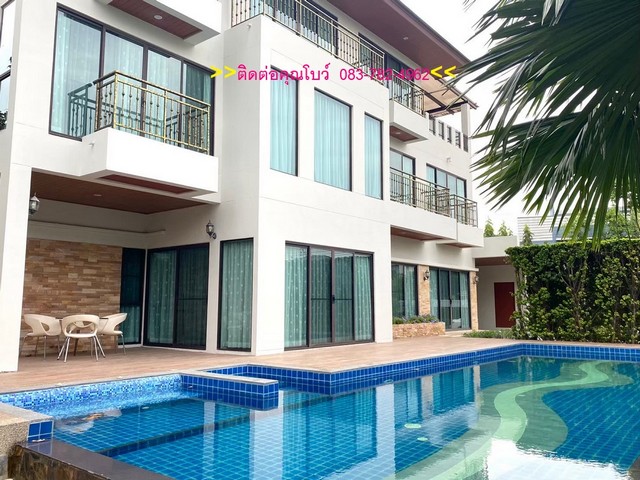 RENT คฤหาสน์ใหม่หรู  ติดต่อคุณโบว์  0837824962 ย่านพระราม9 near seacon mall มี6 bedrooms