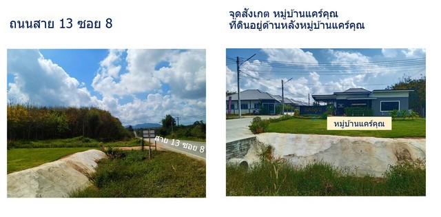 ขายที่ดิน 1ไร่ ถนนสาย 13  ซอย 8 ตำบล พนานิคม  อำเภอ นิคมพัฒนา จังหวัด ระยอง