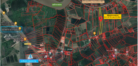 ขาย ที่ดิน ฉะเชิงเทรา หลังที่พักมอเตอร์เวย์ขาออกเขตพัฒนาพิเศษ EEC 30 ไร่ 3 งาน 32 ตร.วา แนวโน้มจะมีศักยภาพและมูลค่าดีขึ้น