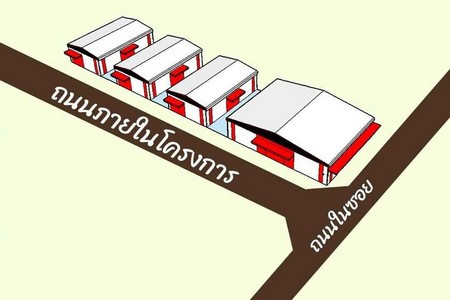 ให้เช่า โกดัง ลาดพร้าว คลองเจ้าคุณสิงห์ วังทองหลาง 265 ตรม. 66.25 ตร.วา