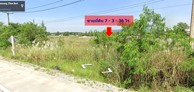 ขายที่ดิน บ่อวิน 7-3-36 ไร่ ถนนสายพันเสด็จนอก-บ้านสุรศักดิ์ ศรีราชา ชลบุรี ใกล้นิคมอุตสาหกรรม