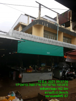 ขาย อาคารพาณิชย์ 3ชั้น 2คูหา ในตลาดไทยอิสาน เมือง อุดรธานี .
