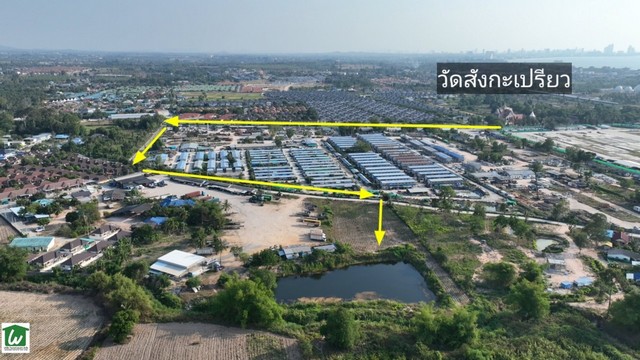 ขายที่ดินเปล่าขนาด 10ไร่ ผังสีส้ม เหมาะทำโกดัง คลังสินค้า จัดสรร ตะเคียนเตี้ย ใกล้โรงเรียนศรีสุขวิท ราคาถูก บางละมุง ชลบุรี