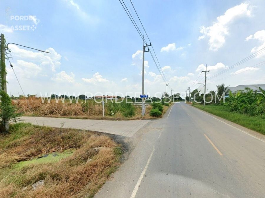 ขายที่ดินถมแล้ว 95 ตร.ว. ถนนสายบ้านลำลาด – คลองพระอุดม (วัดจันทาราม) บางเตย สามโคก ปทุมธานี