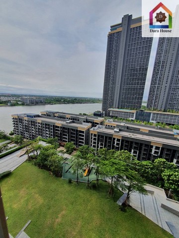 Condominium The Politan Rive ใกล้กับ รถไฟฟ้า MRT สายสีม่วง 7500 BAHT. 1 ห้องนอน 31 SQ.METER ทำเลนี้ห้ามพลาด พร้อมอยู่