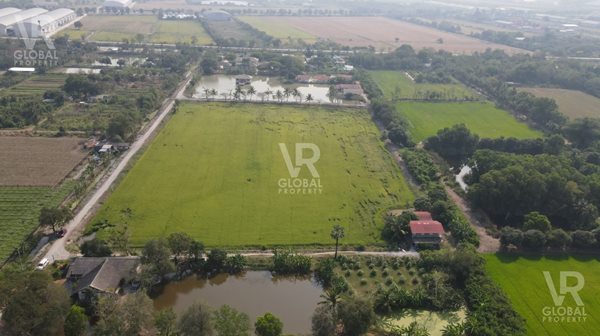 ขายที่ดินพร้อมสิ่งปลูกสร้าง  บางบัวทอง นนทบุรี พื้นที่รวม 20-3-17 ไร่ ที่ดินสวยมาก ติดถนนสาธารณะ