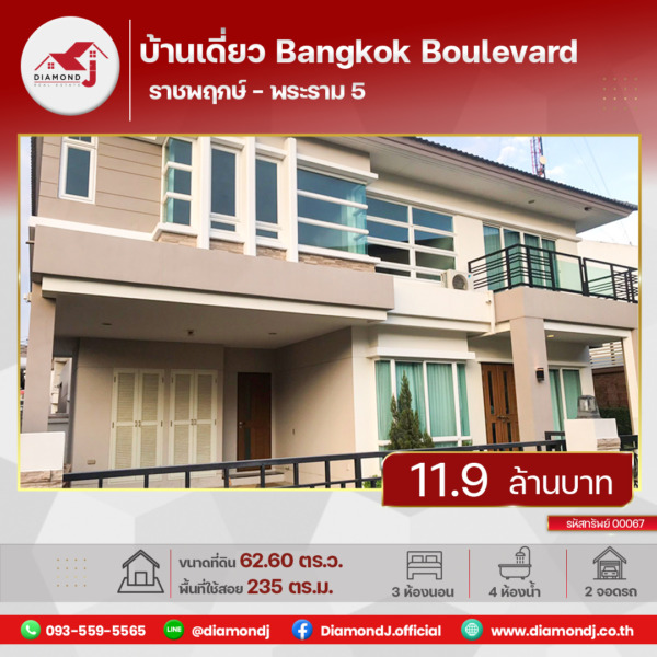 ขายบ้านเดี่ยว Bangkok Boulevard ราชพฤกษ์-พระราม 5 (โครงการ 2)