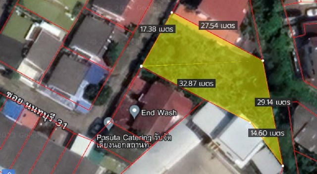 ขายที่ดินถมแล้ว 144 ตร.วา ซอยนนทบุรี 31 ใกล้สถานีรถไฟฟ้าสายสีม่วง MRT บางซ่อน