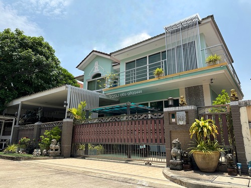 Perfect Park Suvarnabhumi : ขายบ้านเดี่ยว เพอร์เฟคพาร์ค ร่มเกล้า6/1 พื้นที่ใช้สอย 218ตร.ม. 4ห้องนอน 3ห้องน้ำ 56ตร.ว. ใกล้สนามบินสุวรรณภูมิ