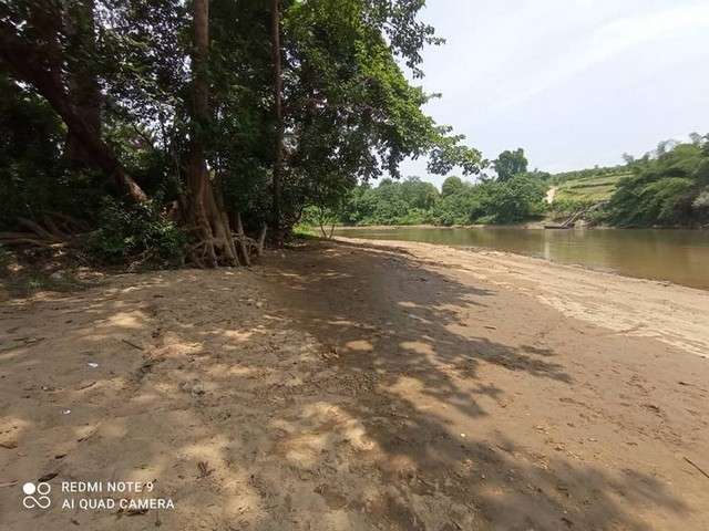 ขายที่ดินสวยติดแม่น้ำมีหาดทราย อำเภอไทรโยค กาญจนบุรี