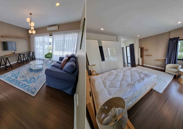 ตลาด MRTศรีตะกล่ำ BigC Seacon ให้เช่าคฤหาสน์ 3ชั้น สวนหลวง ร9 549ม. พาราไดซ์พาร์ค เฉลิมพระเกียรติ ร9 3-4นอน 5น้ำ
