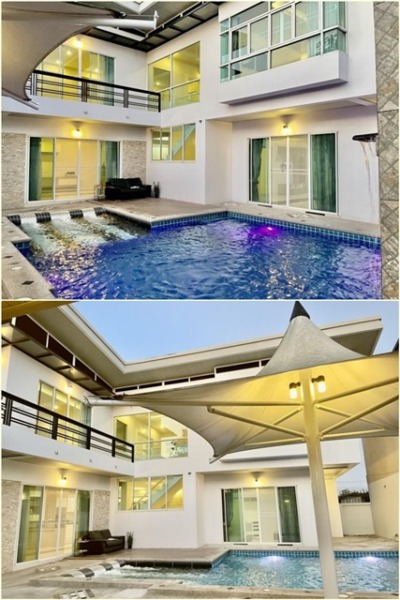 ขาย-ให้เช่า POOL VILLA สระ5สี 3นอน 4น้ำ 98 ตรว. 350 ตรม PTT HuayYai Rd.ท่าเรือยอร์ช Ocean Marina