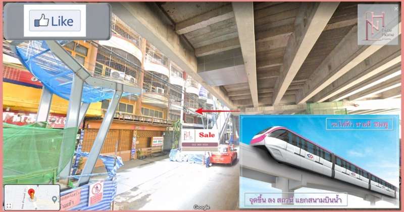 ขายอาคารพาณิชย์ 4.5 ชั้น  ทำเลดี ติดถนนติวานนท์  ติดทางขึ้นรถไฟฟ้าสีชมพู 🩷