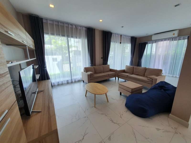 6606-085 Vibhavadi Ngamwongwan,House for rent,Bangkok Boulevard Vibhavadi,3 beds,fully furnished,ready to move in.