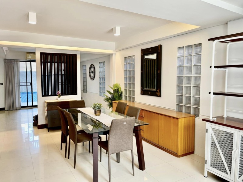 6606-092 Wattana Sukhumvit,Townhome for rent,4-storey townhome Thonglor,swimming pool,4beds