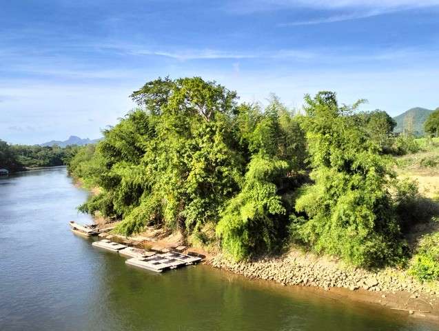 ขายที่ดินติดแม่น้ำเมืองกาญ ใกล้แหล่งท่องเที่ยวกาญจนบุรี