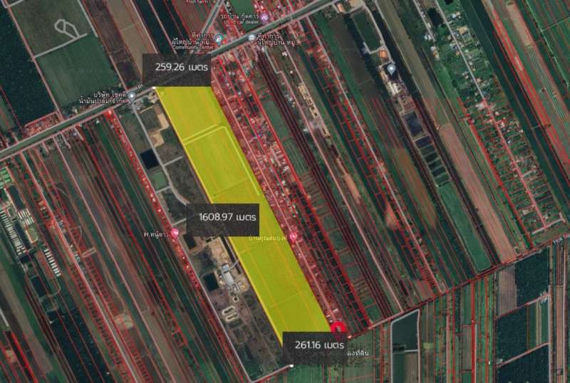 ขายที่ดินเปล่า 264-0-11 ไร่ ถนนชลประทาน 4 ต.หนองโรง อ.หนองแค จ.สระบุรี