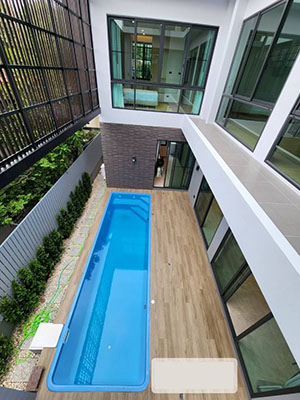 ให้เช่าด่วน บ้านเดี่ยวสร้างใหม่พร้อมสระว่ายน้ำ ที่สุขุมวิท 71 URGENT RENT Brand-new Single House with Pool at Sukhumvit 71