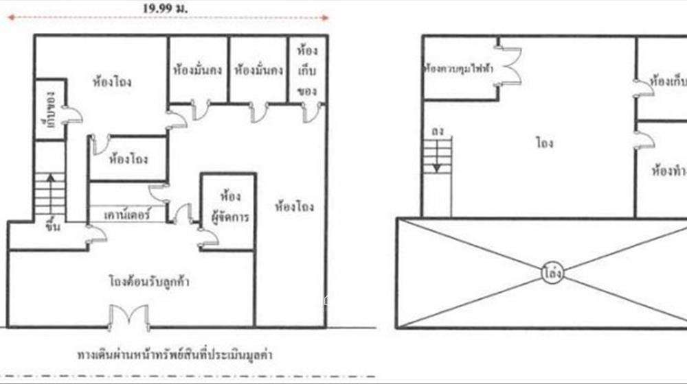 ขายช้อปร้านค้า ขายพื้นที่สำนักงาน ชั้น 1 อาคารสำนักงาน พระราม 9