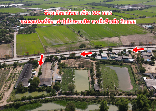 ที่ดิน พร้อมฟาร์มไก่เนื้อระบบปิด ท่าเสด็จ สุพรรณบุรี