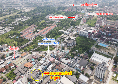 อาคารพาณิชย์ บางกรวย-ไทรน้อย วัดชลอ นนทบุรี  