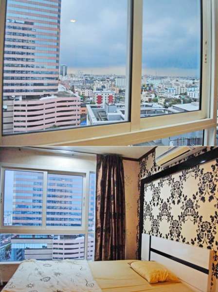 ห้องมุม ให้เช่า คอนโดไดมอนด์ วิวสระว่ายน้ำ  ติดรถไฟฟ้า MRT ห้วยขวาง 689 m. รัชดาภิเษก พระราม9 36ตร.ม  ชั้น 12A