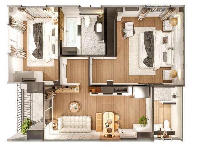 For Sale : Condo in Patong Beach, 2 Bedroom 2 Bathroom, 2nd flr.