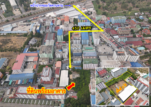 ที่ดินพร้อมอาคารสำนักงาน ถนนโรจนะ ซอยวัดคานหาม อยุธยา