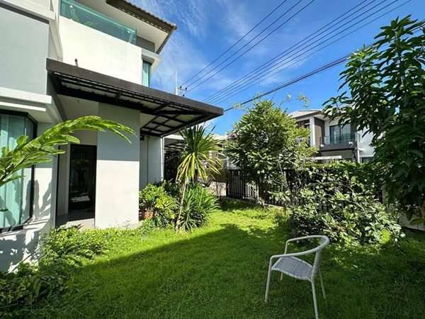 ให้เช่าบ้านเดี่ยวสภาพใหม่ใกล้สนามกอล์ฟธัญธานี T.062-1574449