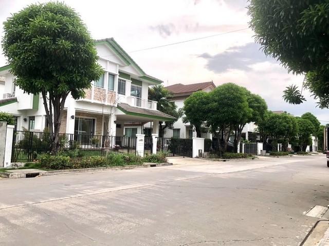 POR3371 ให้เช่า  Manthana Onnut-Wongwan 2 มัณฑนา อ่อนนุช – วงแหวน2   บ้านติดถนนเมนโครงการ เฟอร์นิเจอร์พร้อมอยู่ ใกล้เมกะบางนา