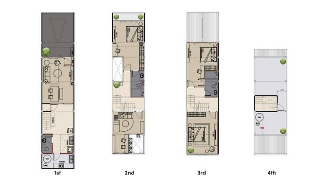 ขาย Townhome หลังใหญ่ Modern Minimal style ย่านเจริญกรุง ใกล้ห้าง ใกล้เอเชียทีค แหล่งเมืองเก่าใจกลางเมือง