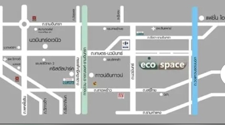 ให้เช่าและขาย ทาวน์โฮม eco space 2 เกษตรนวมินทร์ มี 3 นอน 3 น้ำ