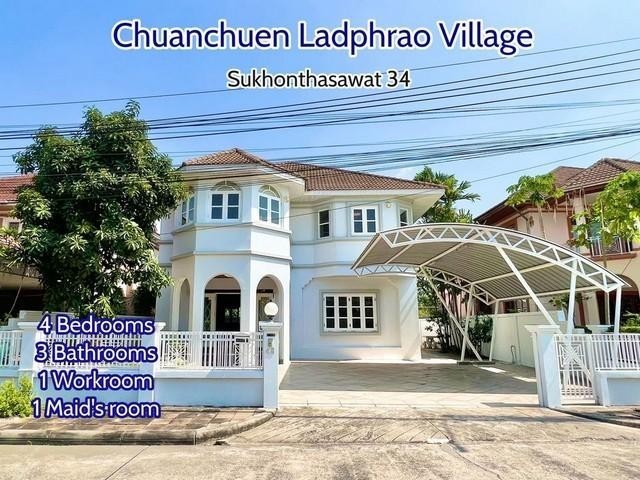 PO20 ให้เช่า บ้านเดี่ยว Chuanchuen Ladprao ชวนชื่น ลาดพร้าว ซอยสุคนธสวัสดิ์ 34  ใกล้เลียบด่วน เกษตรนวมินทร์
