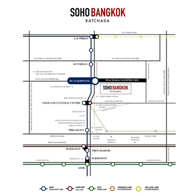CM04086 ขายดาวน์ คอนโด โซโห แบงค็อก รัชดา SOHO Bangkok Ratchada ถ. ประชาราษฎร์บำเพ็ญ